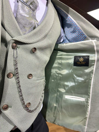 Nucci - Green 3 Piece Suit