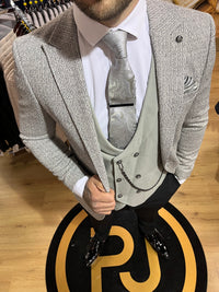 Stallone - Beige/Sage 3 Piece Suit