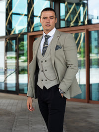 Osborne - Khaki 3 Piece Suit