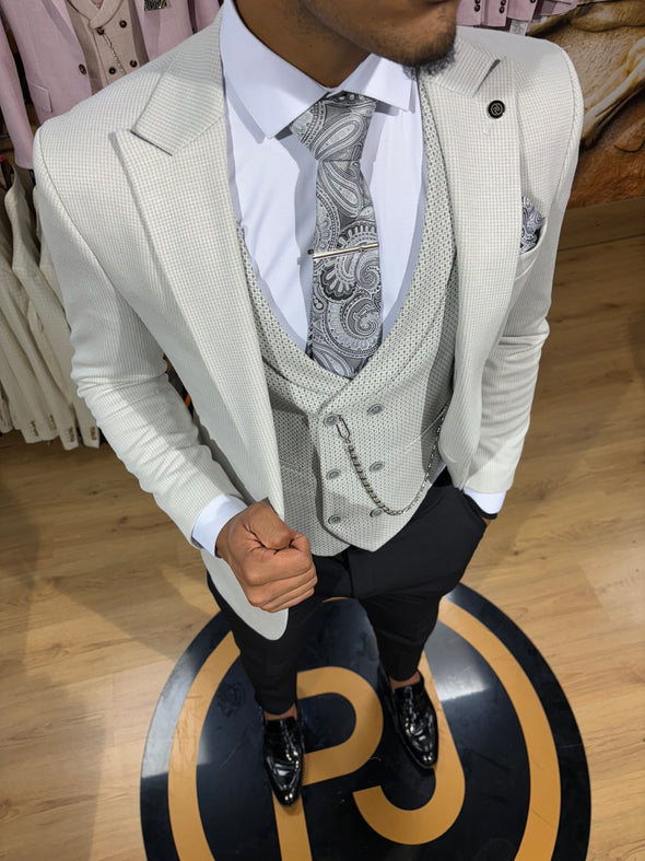 Brooklyn - Light Grey 3 Piece Suit