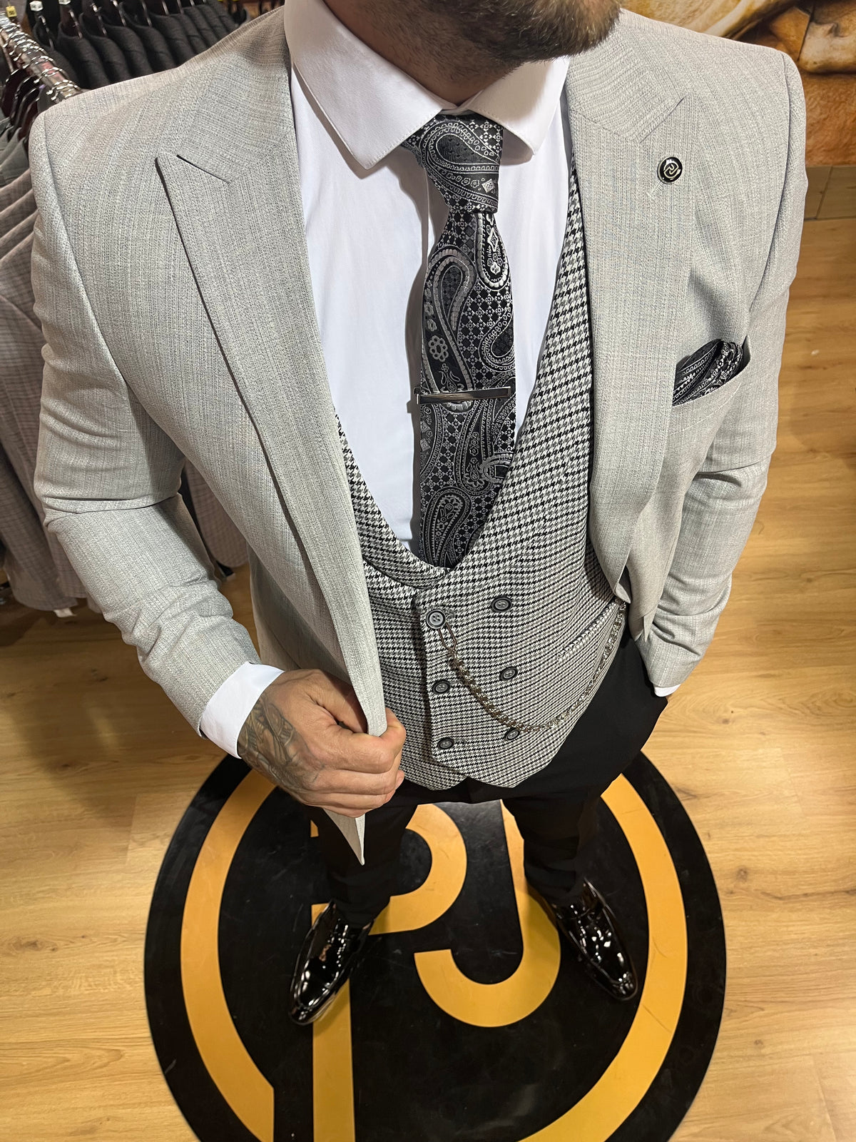Reeves - Grey 3 Piece Suit