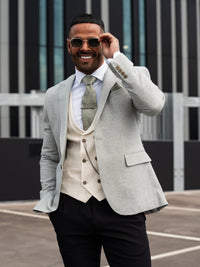 Xander - Green/Cream 3 Piece Suit