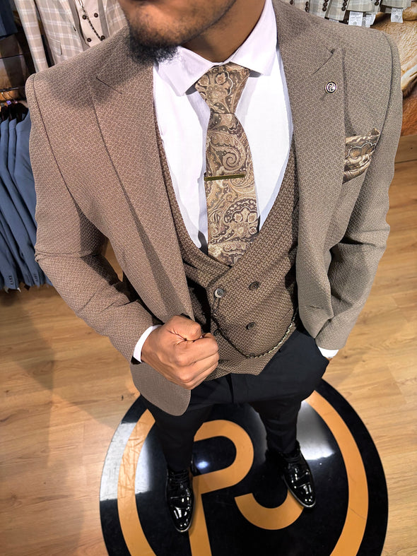 Cacao - Chocolate Brown 3 Piece Suit