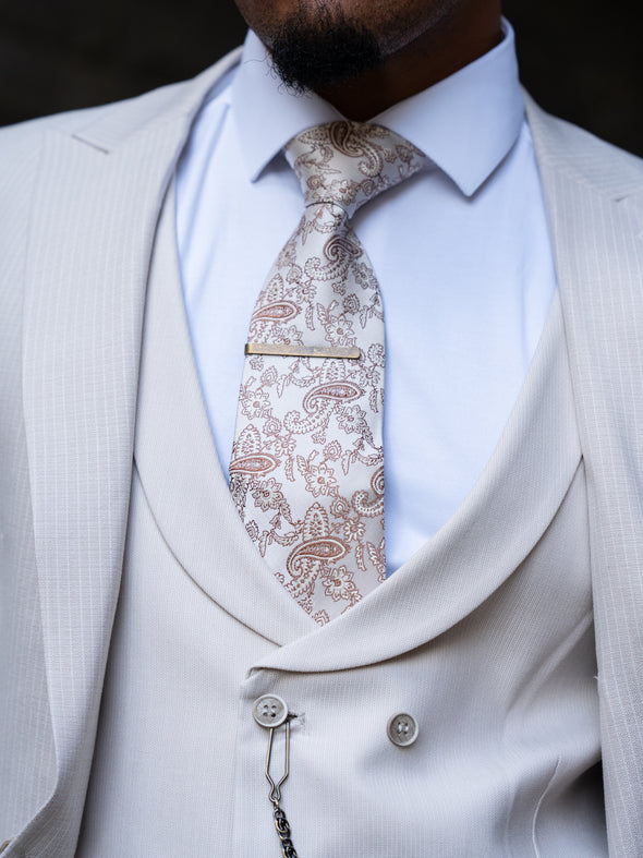 Elvis - Light Beige 3 Piece Suit