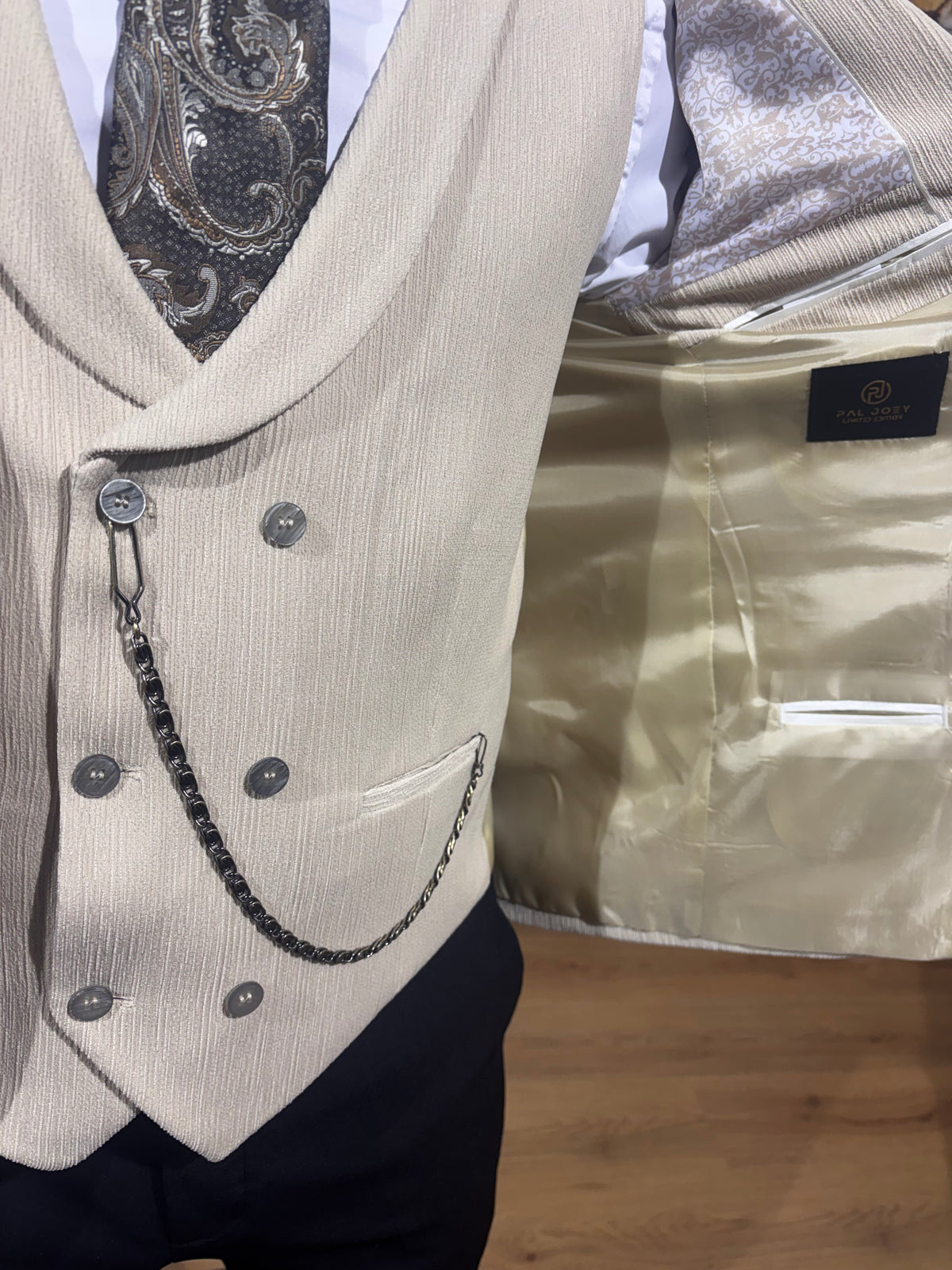 Van Doren - Light Beige 3 Piece Suit