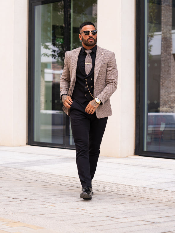 Armando - Brown/Black 3 Piece Suit