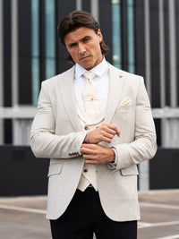 Rochester - Light Olive/Stone 3 Piece Suit