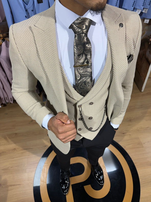 Bellingham - Beige 3 Piece Suit