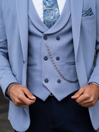 Hayden - Light Blue 3 Piece Suit