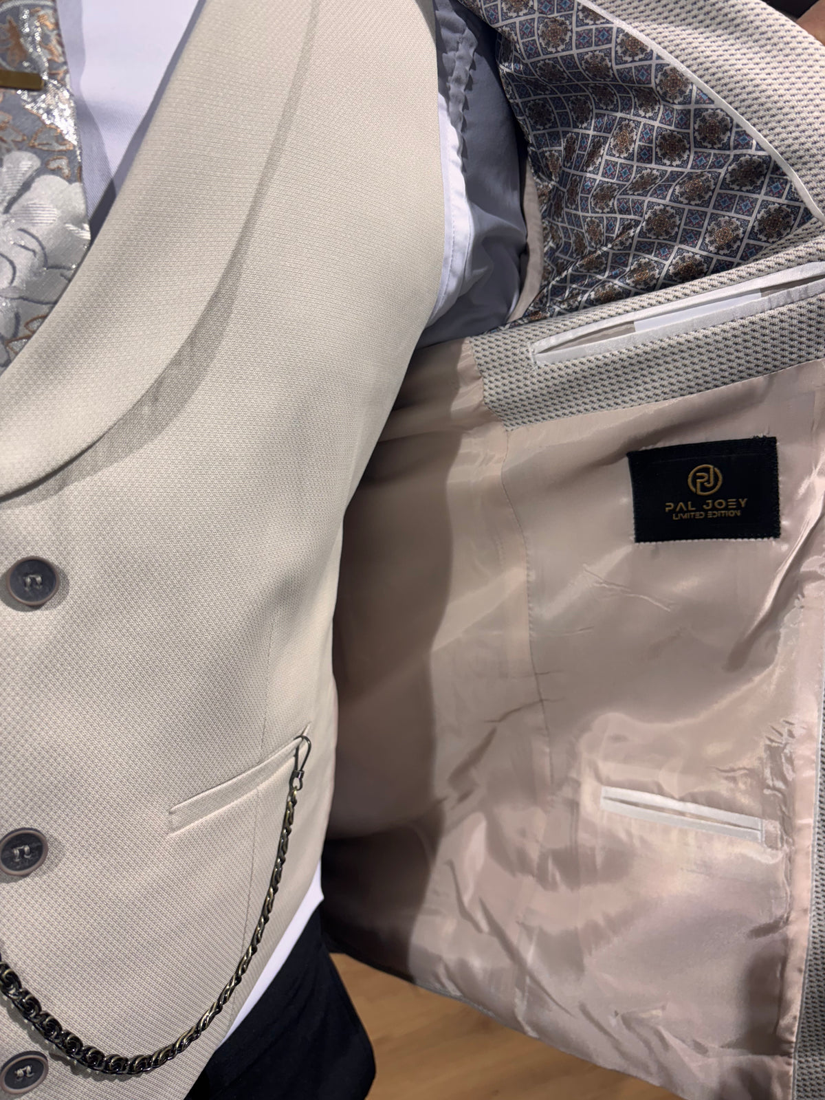 Marius - Stone 3 Piece Suit