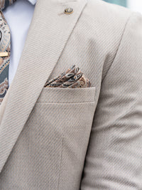 Ashbourne - Grey/Beige 3 Piece Suit