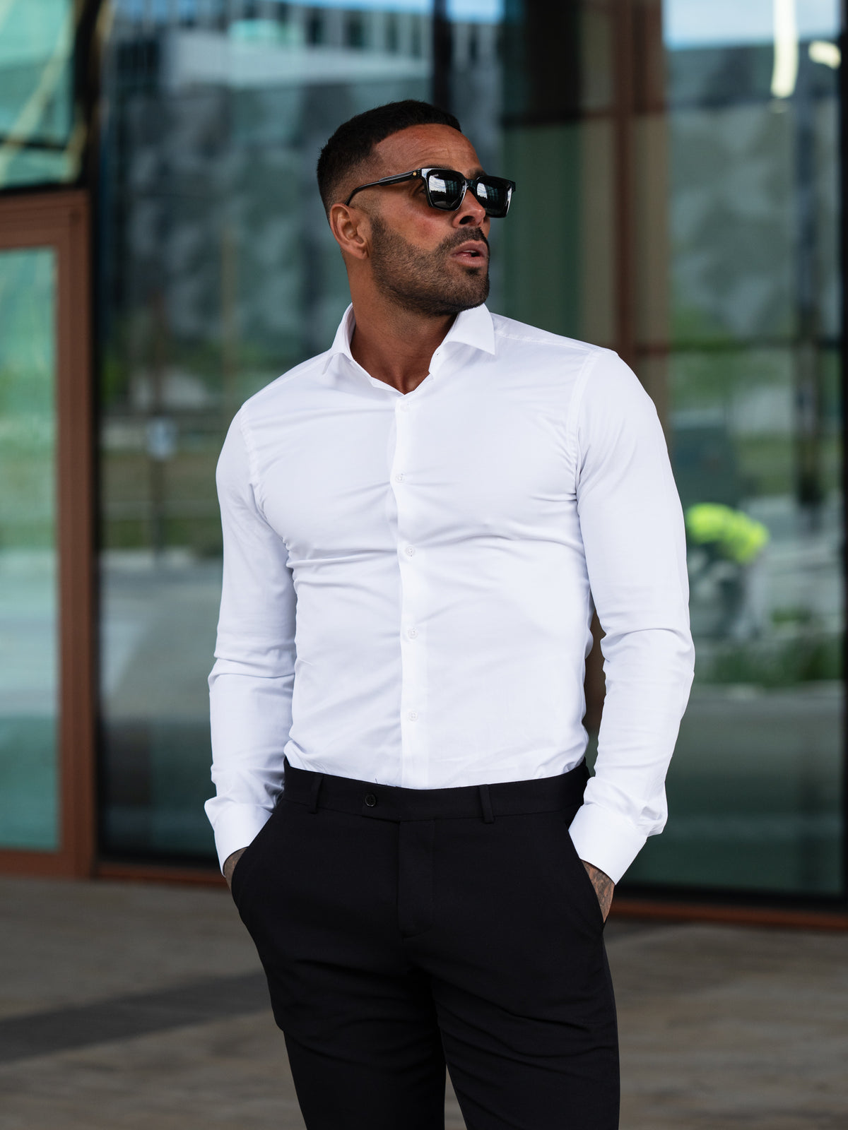 Pal Joey Premium L/S Shirt - White.