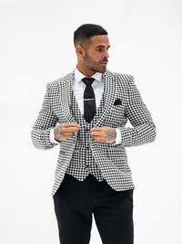 Victor - Black/White 3 Piece Suit