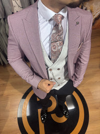 Stark - Light Maroon 3 Piece Suit