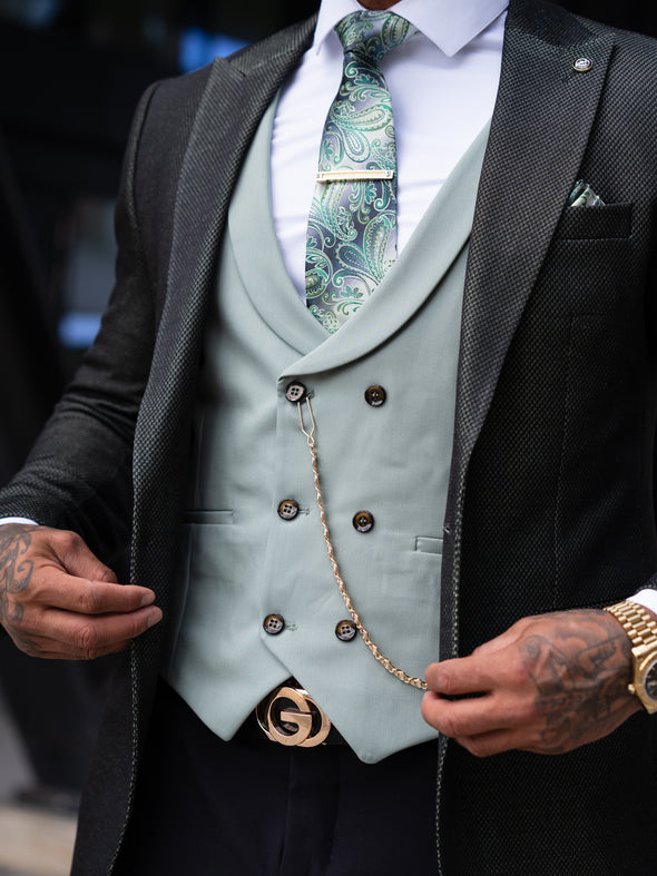 Vegas - Dark Green 3 Piece Suit
