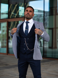 Tobias - Navy 3 Piece Suit