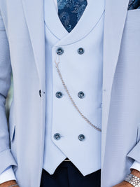 Parker - Light Blue 3 Piece Suit