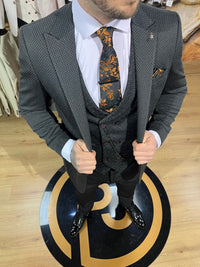 Anderson - Black/Grey 3 Piece Suit