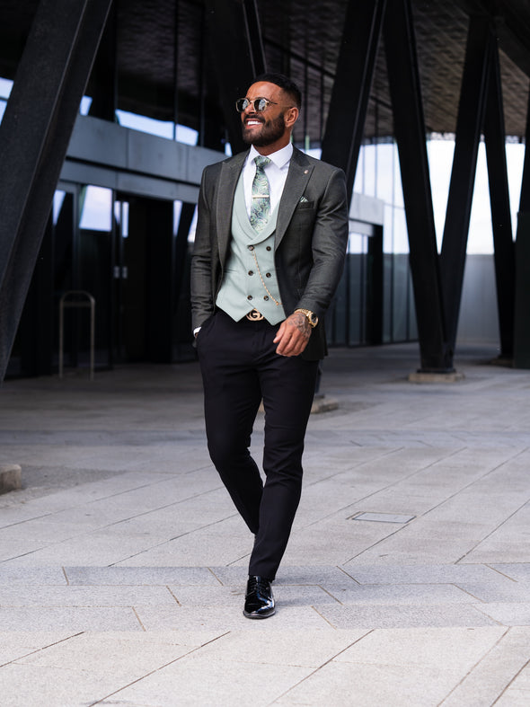 Vegas - Dark Green 3 Piece Suit