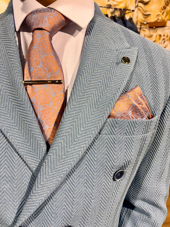 Roman - Sea Blue 2 Piece Suit