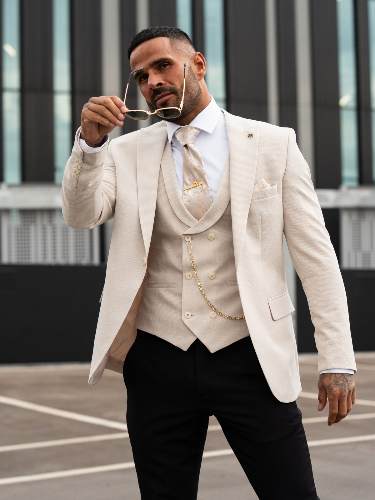 Heathcliff - Stone 3 Piece Suit