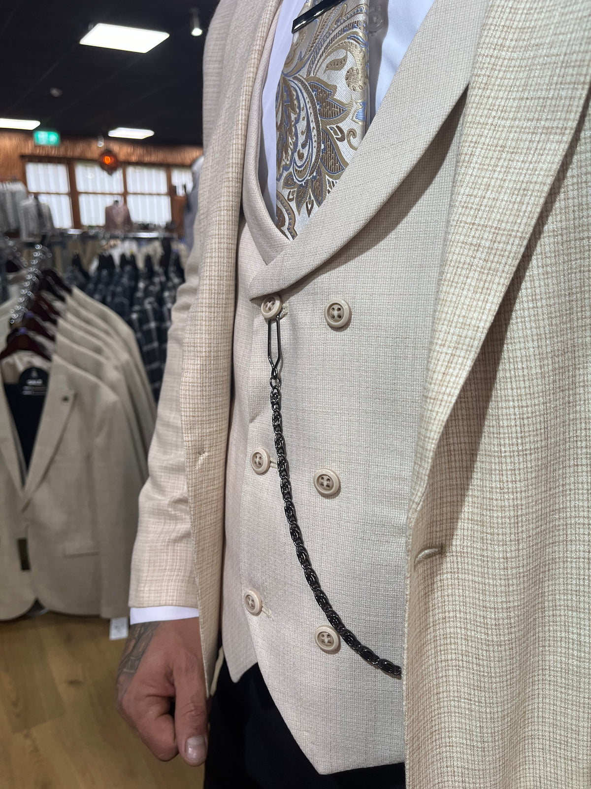 Efron - Cream 3 Piece Suit