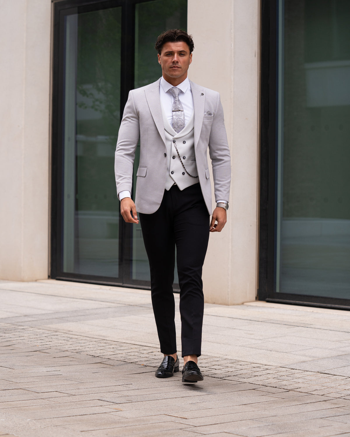 Parish - Grey 3 Piece Suit