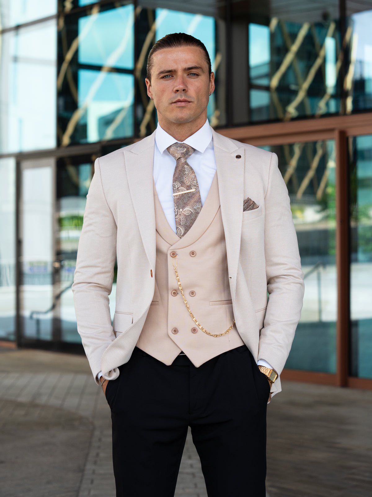 Olympus - Sand 3 Piece Suit