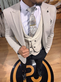 Marius - Stone 3 Piece Suit