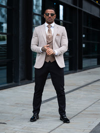 Kirill - Light Brown 3 Piece Suit