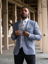 Pegasi - Pale Blue/White 3 Piece Suit