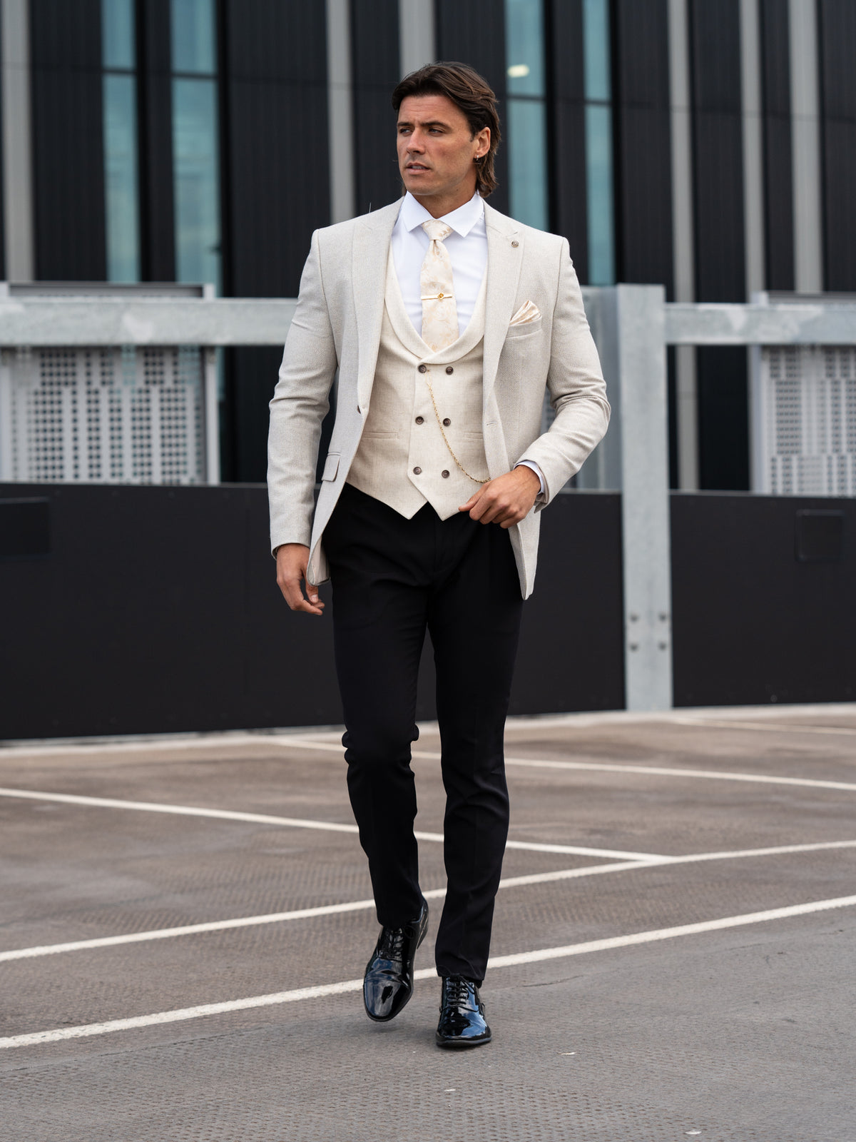 Rochester - Light Olive/Stone 3 Piece Suit