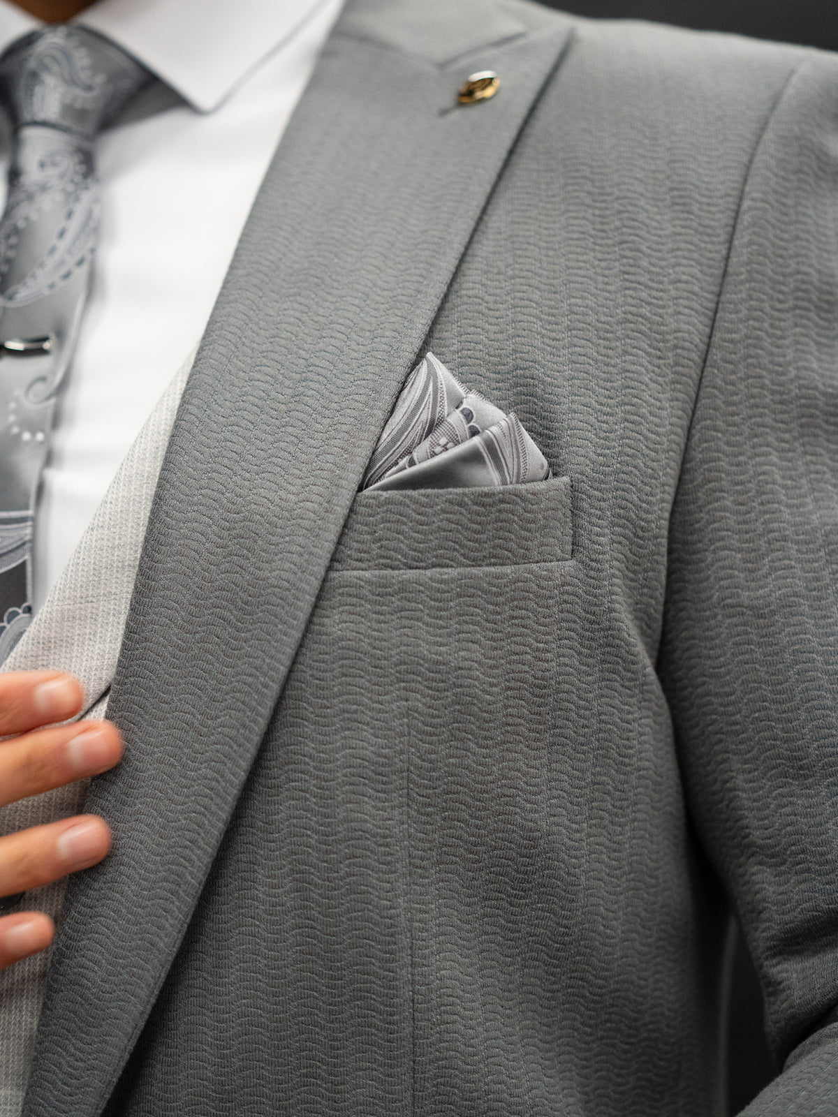 Davron - Anthracite Grey/Light Grey 3 Piece Suit