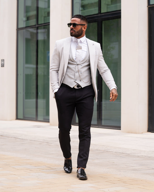 Dante - Light Grey 3 Piece Suit
