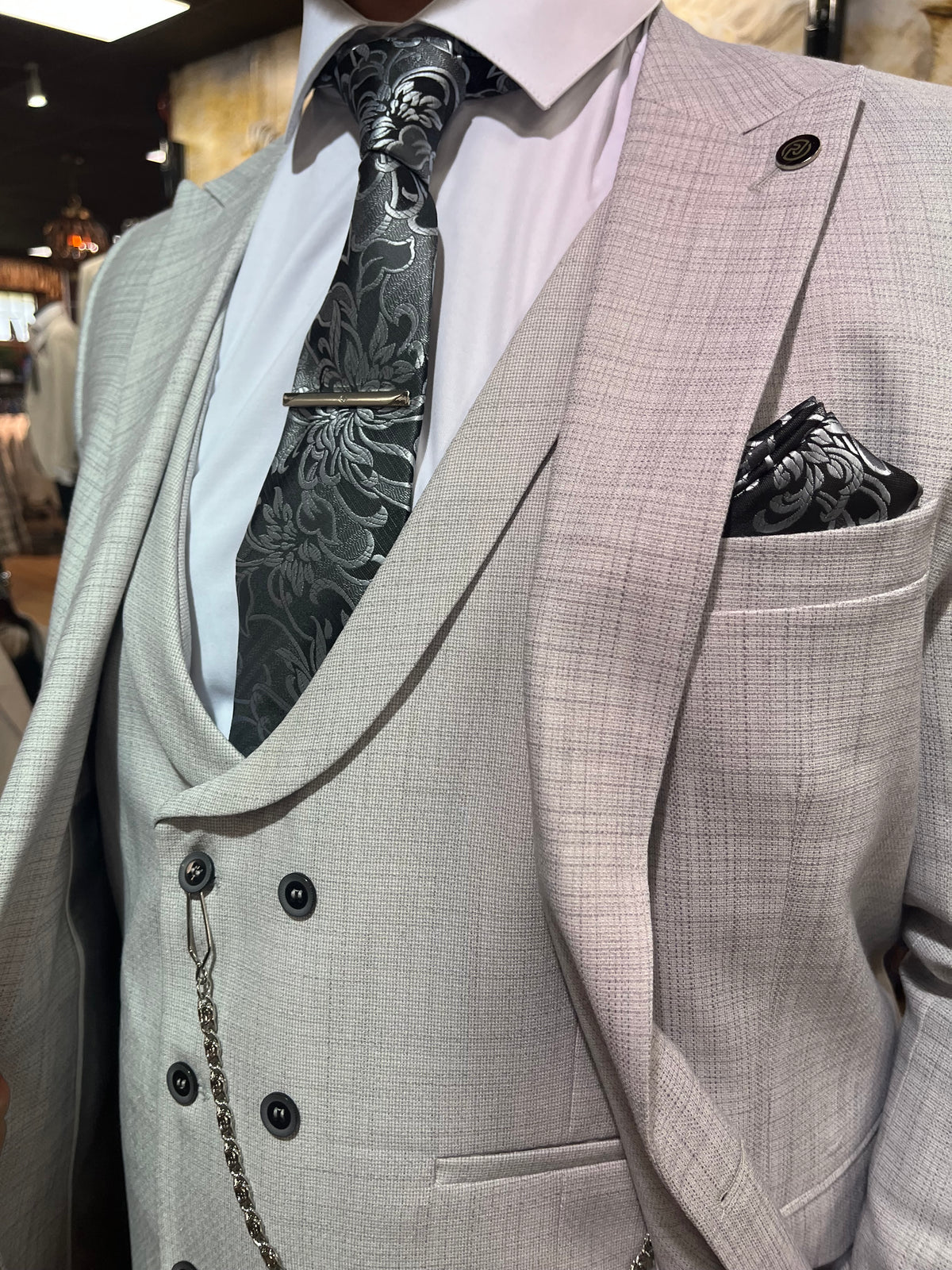 Alaska - Light Grey 3 Piece Suit