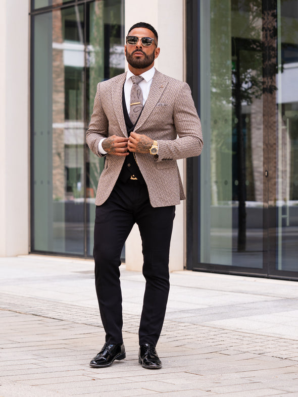 Armando - Brown/Black 3 Piece Suit