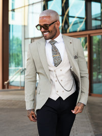 Braddock - Khaki/Beige 3 Piece Suit