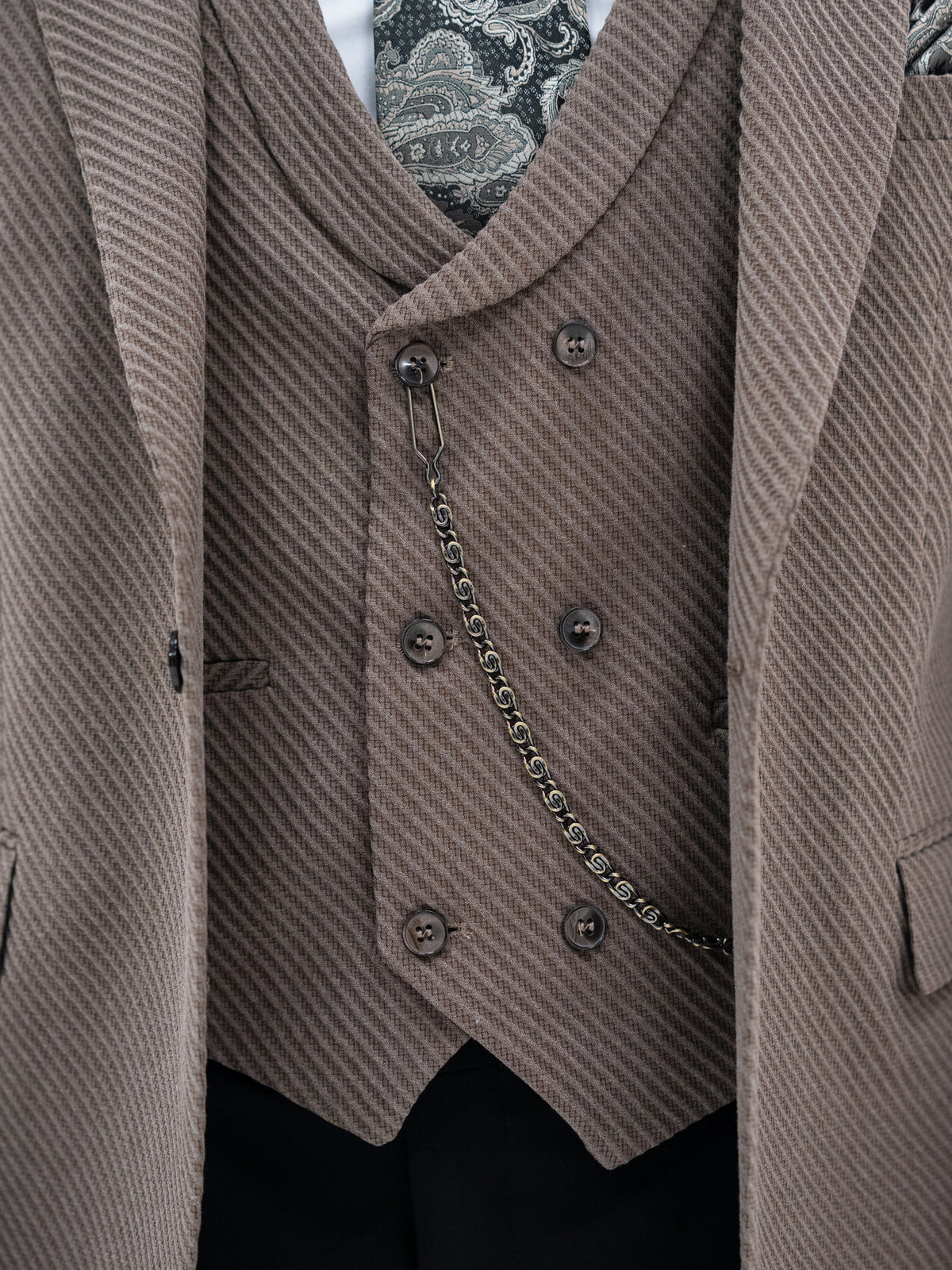 Lohan - Brown 3 Piece Suit