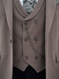 Lohan - Brown 3 Piece Suit