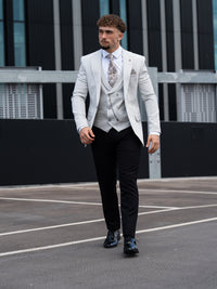 Oakland - Concrete Grey/Brown Fleck 3 Piece Suit