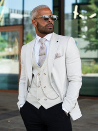 Herrington - Grey/Stone 3 Piece Suit