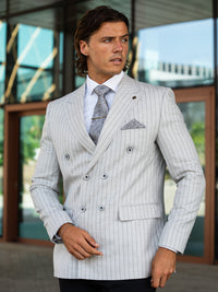 Pulisic - Grey/Black 2 Piece Suit