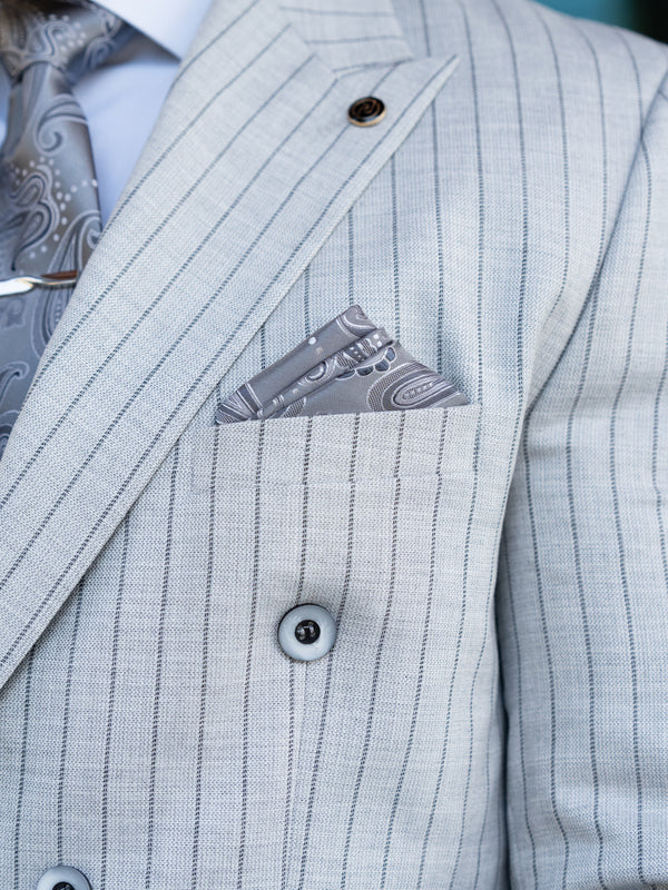 Pulisic - Grey/Black 2 Piece Suit