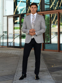 Molina - Charcoal Grey/Beige 3 Piece Suit
