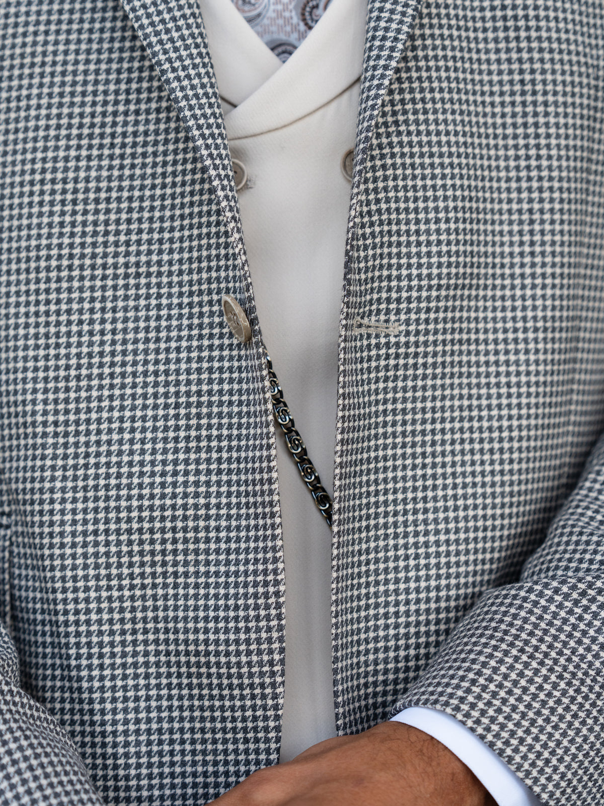 Molina - Charcoal Grey/Beige 3 Piece Suit