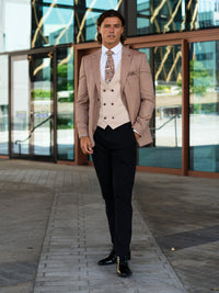 Kluivert - Tan/Beige 3 Piece Suit