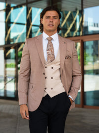Kluivert - Tan/Beige 3 Piece Suit