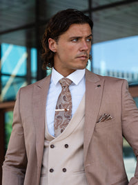 Kluivert - Tan/Beige 3 Piece Suit