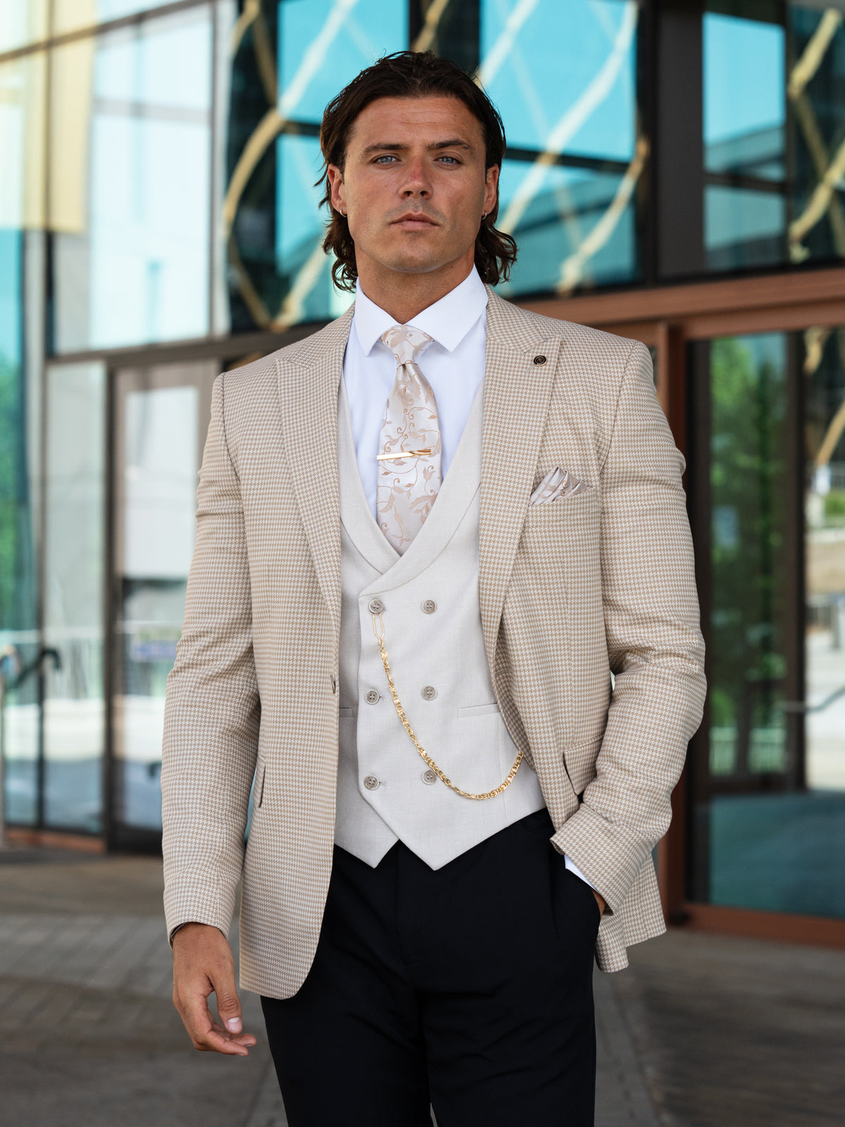 Yamal - Sand 3 Piece Suit