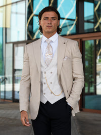 Yamal - Sand 3 Piece Suit